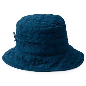 SCALA Quilted Big Brim Rain Hat - Teal One Size